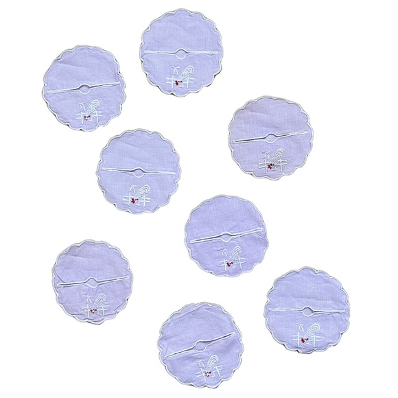 Pale Lavender Wine Coasters - Wine Slippers - Set of 8 - Picture 10 of 10